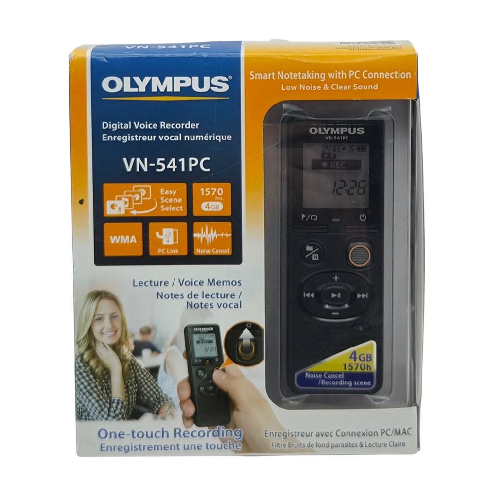 Olympus VN-541 PC 4GB Digital Voice Recorder New Open Box